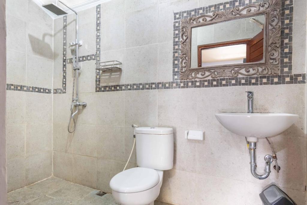 Koupelna v ubytování Jero di Bisma Hostel