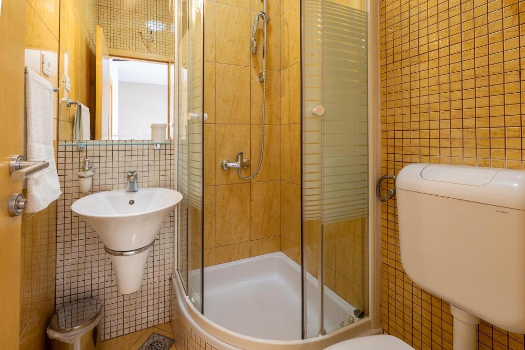 Kúpeľňa v ubytovaní Vidoš apartments