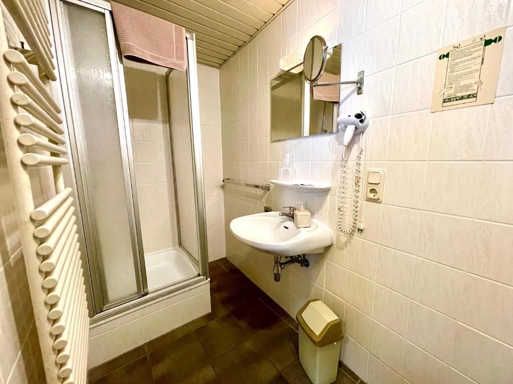 Koupelna v ubytování Bed & Breakfast du Château