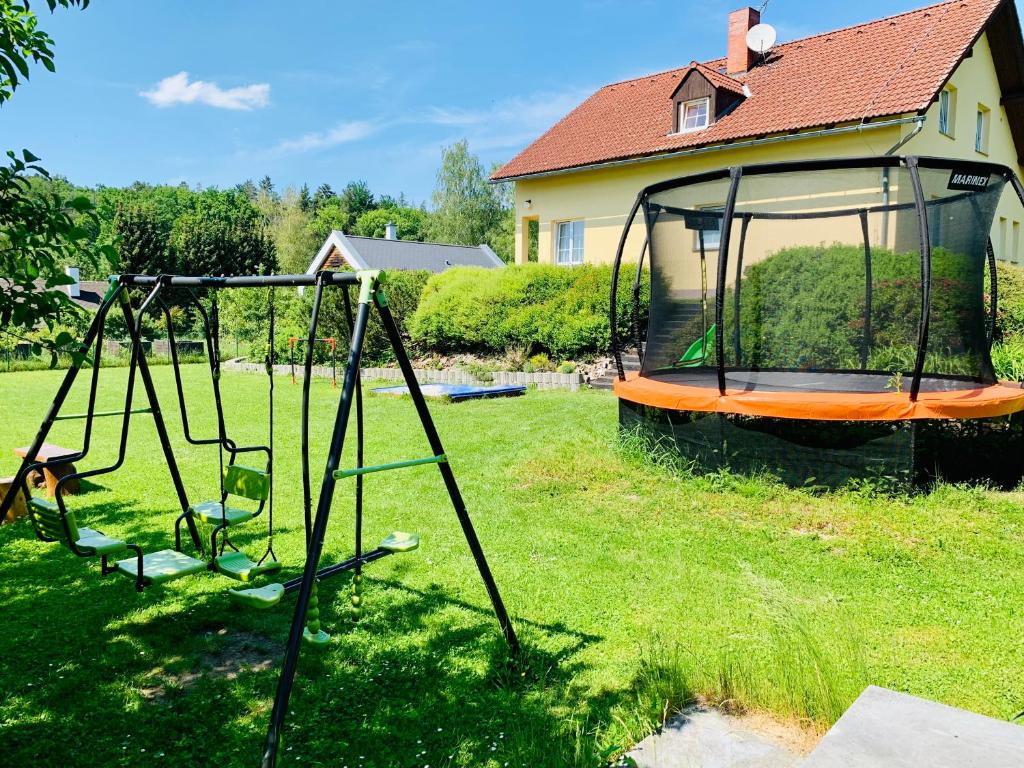 Zahrada ubytování Apartmány na Horce