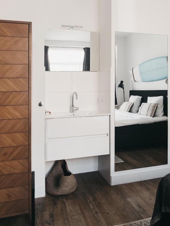 Postel nebo postele na pokoji v ubytování Hotel Zand