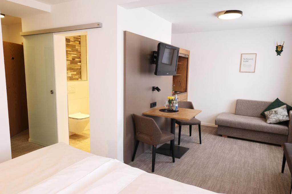 Posezení v ubytování Hotel Gasthof Jägerstüble