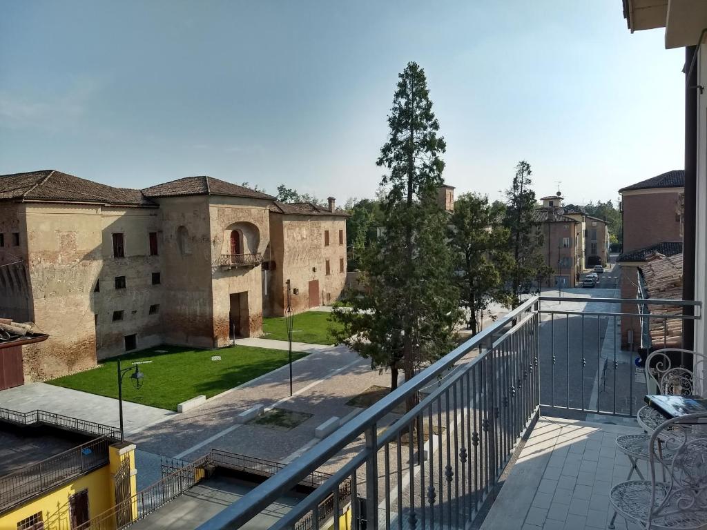 a view from the balcony of a building at Apartment Obici in Spilamberto