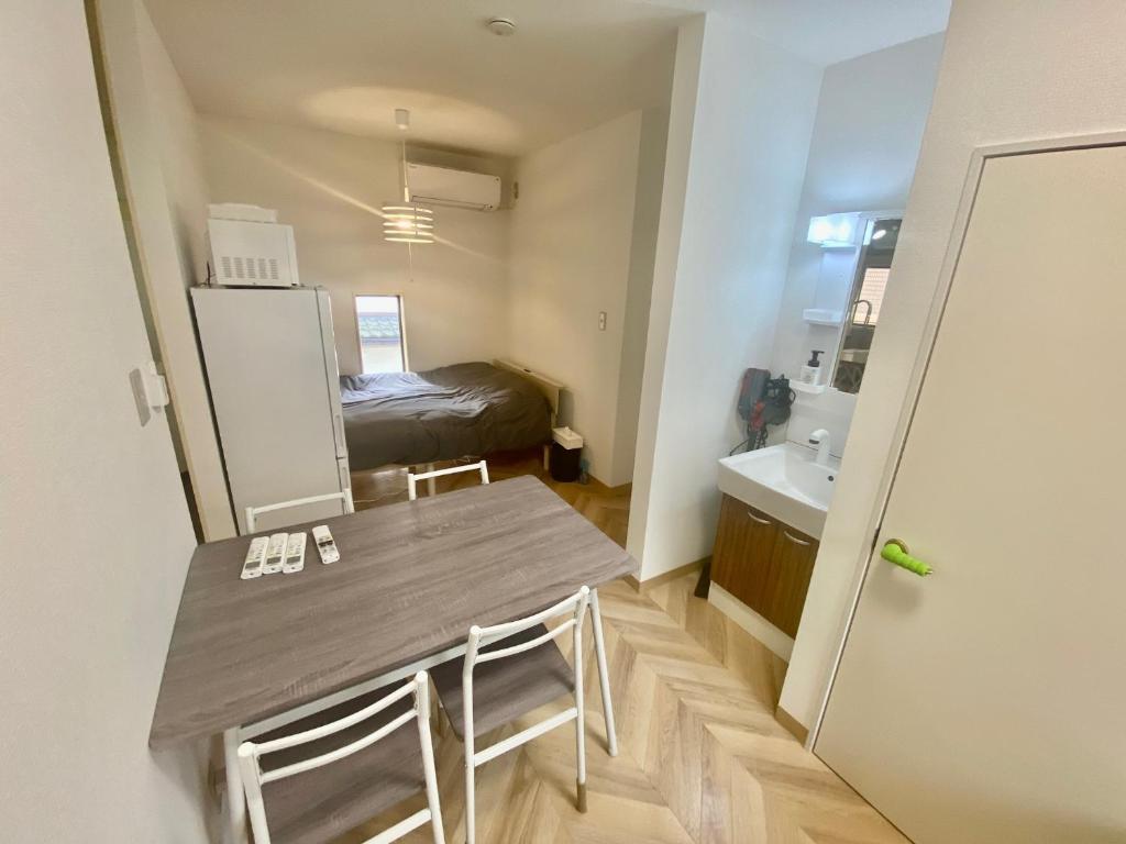 Kuchyň nebo kuchyňský kout v ubytování ARS HOTEL Utsunomiya フロア貸切