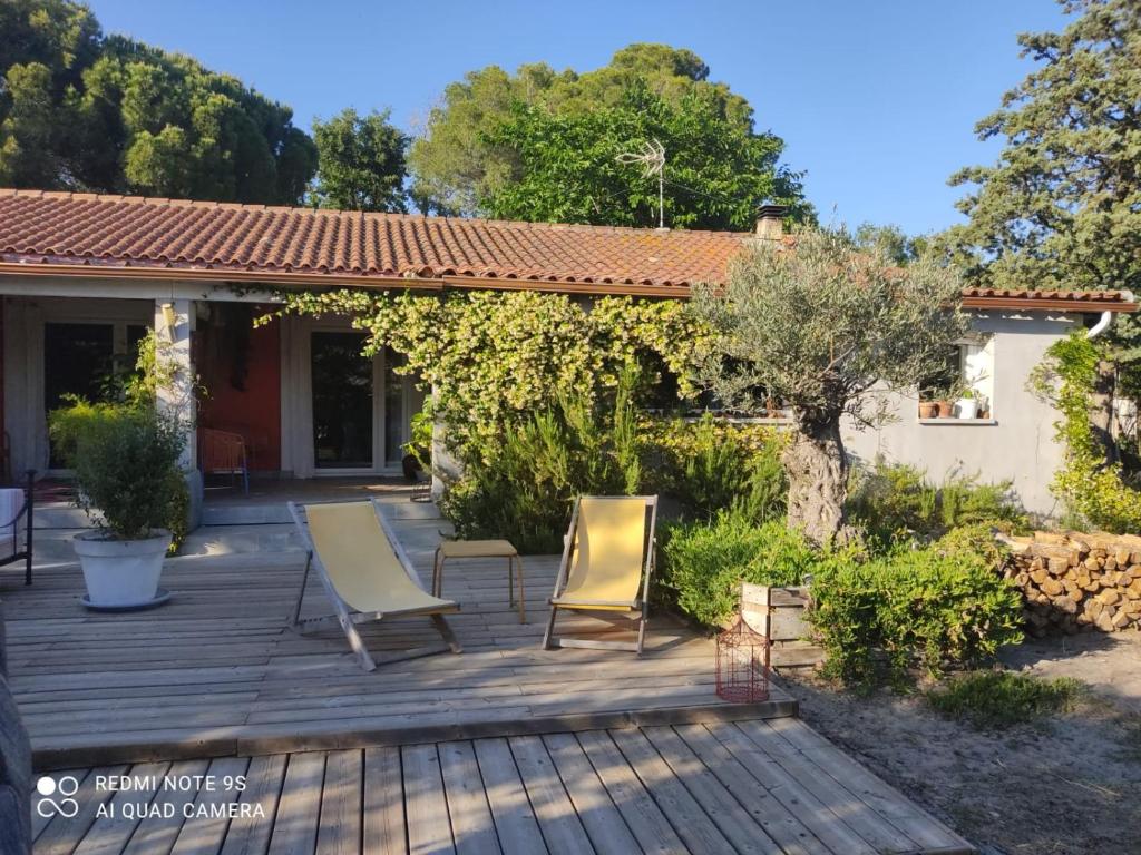 Zahrada ubytování B&B La Terre Brûlée