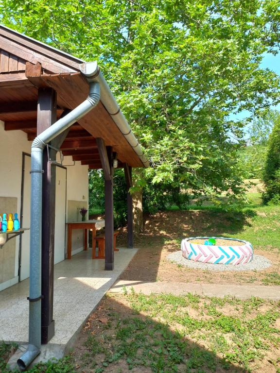 Vonkajšia záhrada v ubytovaní Helena apartman