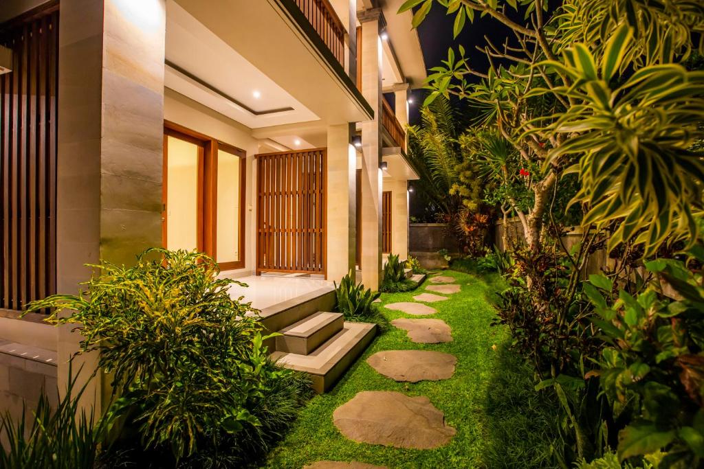 Zahrada ubytování Lili Cottage Ubud