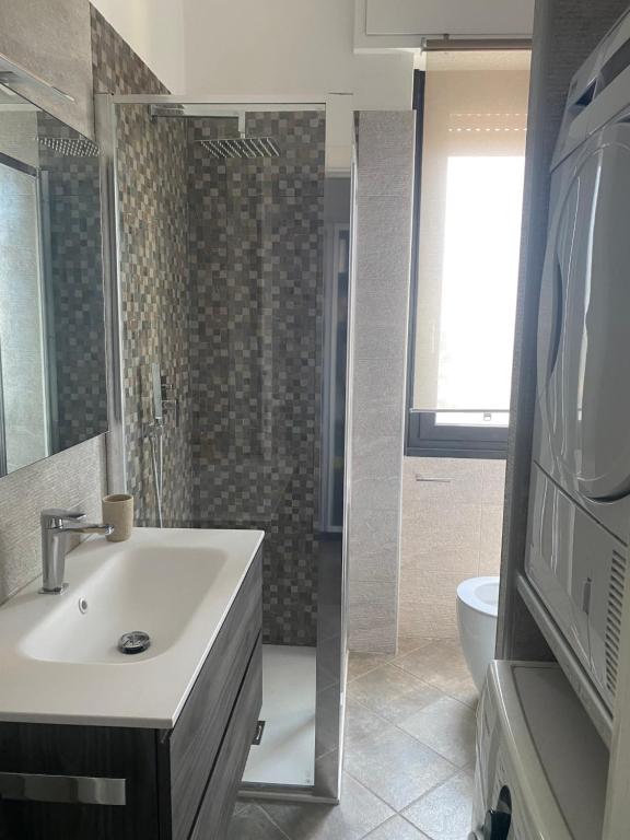 A bathroom at Le stanze di Mina