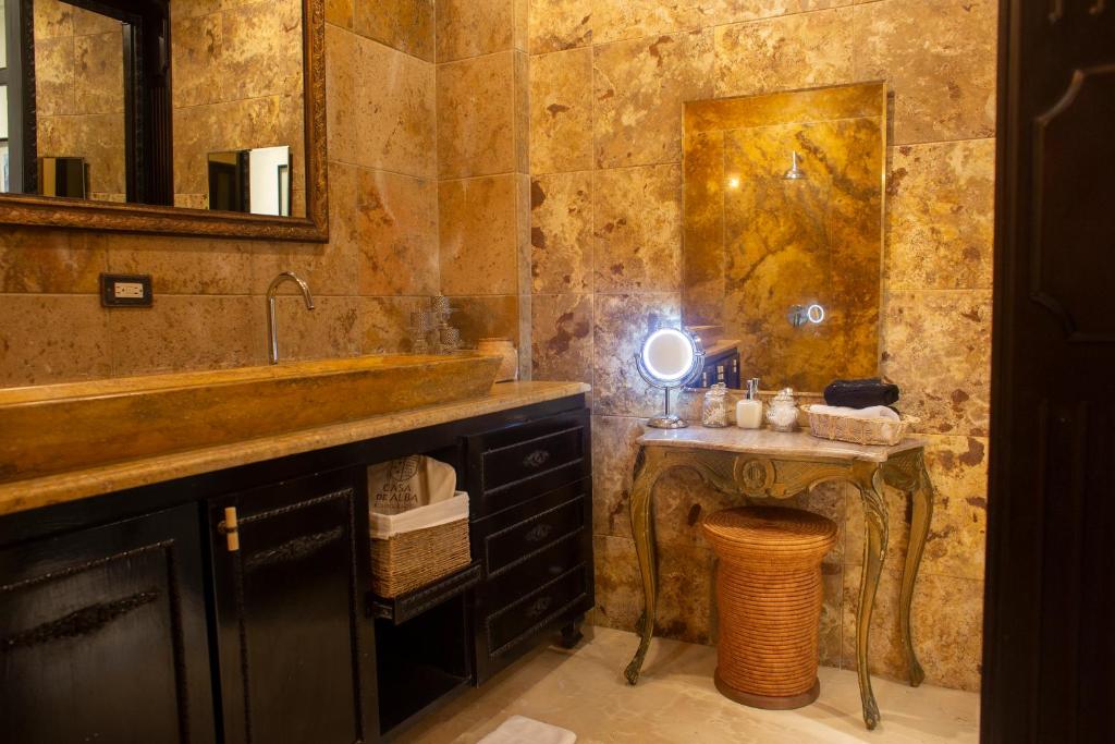 Koupelna v ubytování Casa de Alba Hotel Boutique