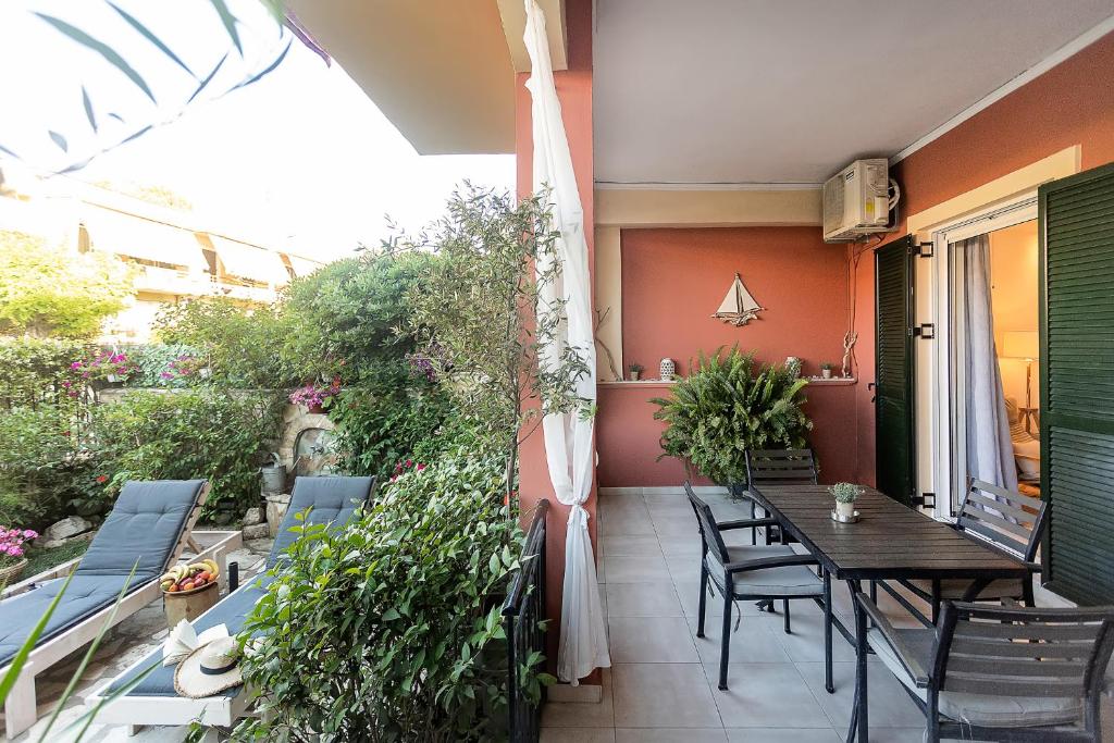 Balkón nebo terasa v ubytování Penelope Corfu Suite