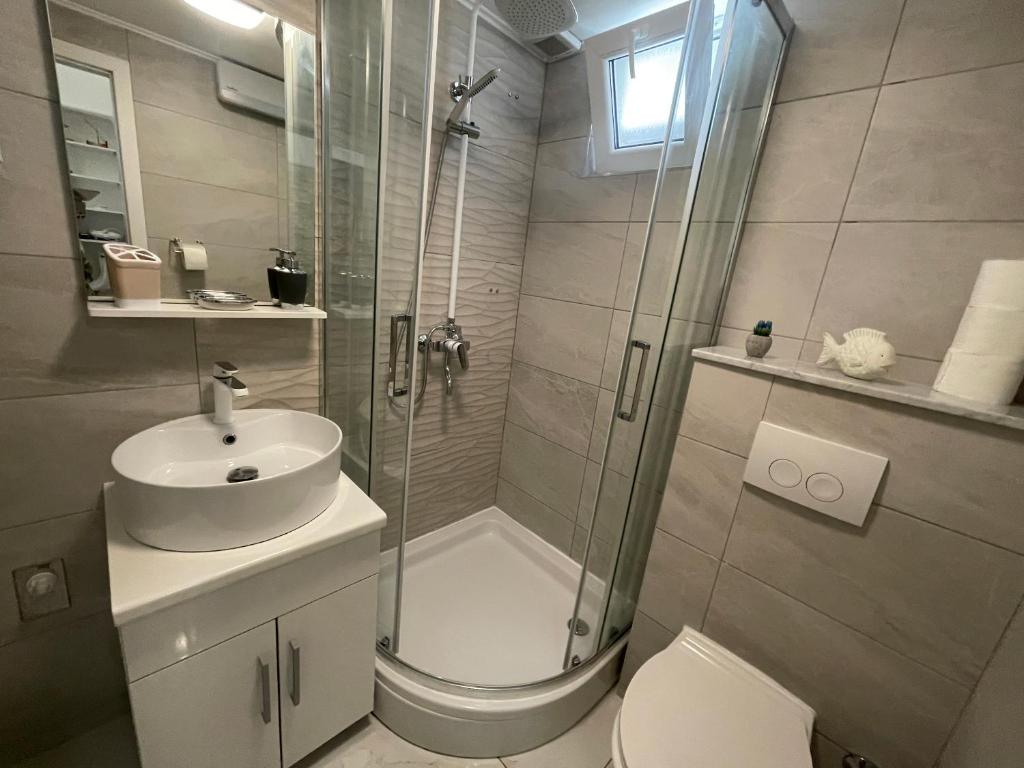 Kúpeľňa v ubytovaní ST-Gallery Apartment