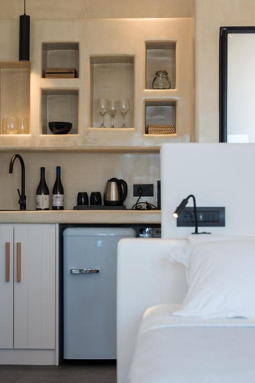 Kuchyň nebo kuchyňský kout v ubytování Elements Cozy Suites Pyrgos