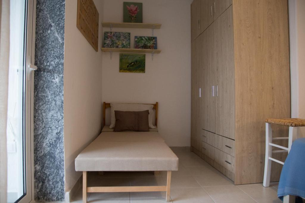 Posezení v ubytování Grey Theros Apartments