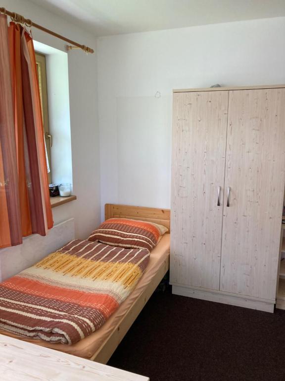 Postel nebo postele na pokoji v ubytování Horský apartmán Prášily