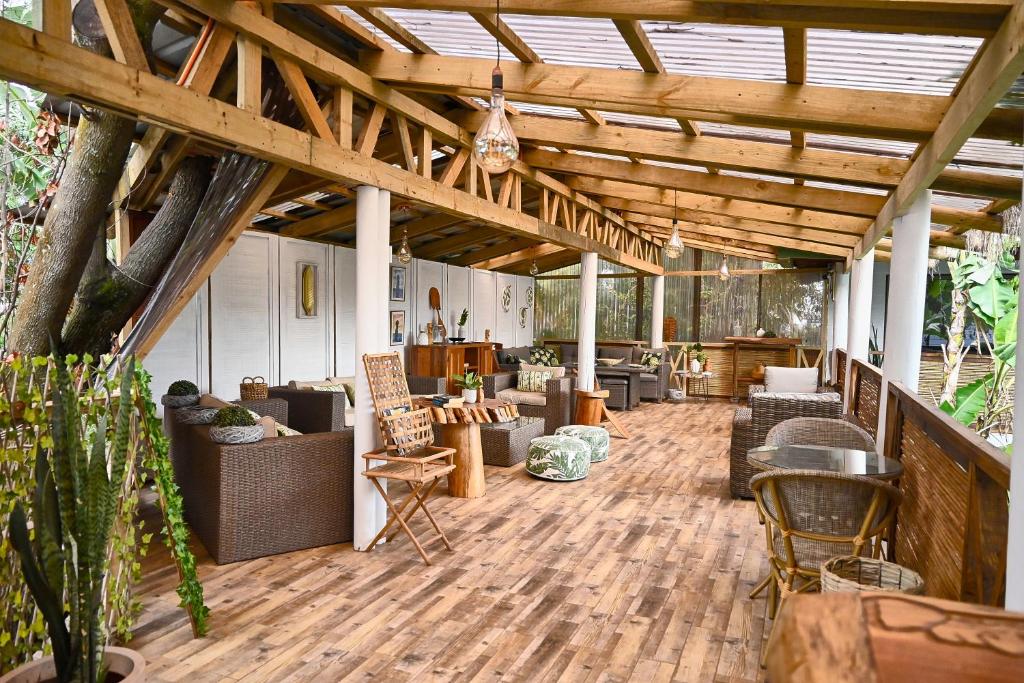 Posezení v ubytování Hare Nua Hotel Boutique
