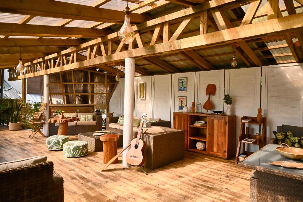 Posezení v ubytování Hare Nua Hotel Boutique
