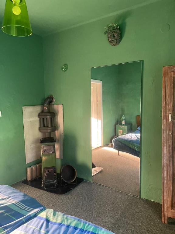 Postel nebo postele na pokoji v ubytování Doly 4