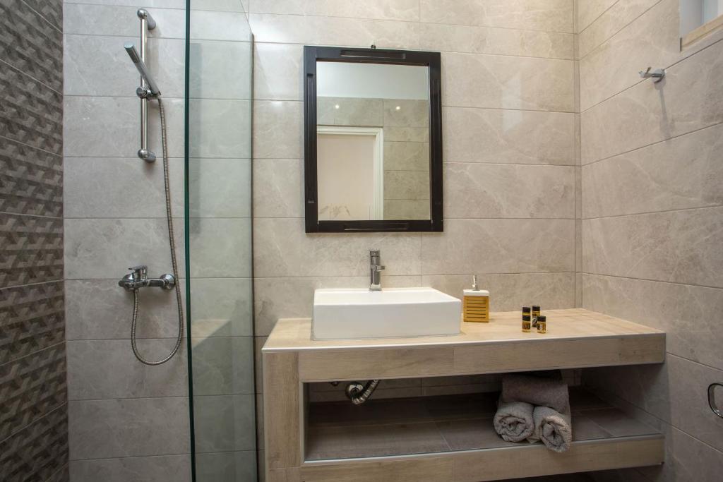 Kúpeľňa v ubytovaní Casa Stavris