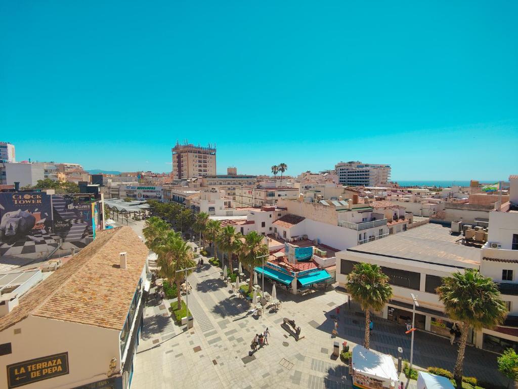 Výhľad na mesto Torremolinos alebo výhľad na mesto priamo z apartmánu