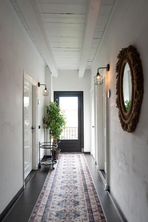 Posezení v ubytování B&B Slapen bij DKW