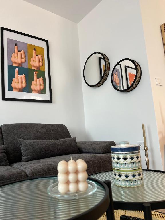 Część wypoczynkowa w obiekcie Apartmani CUBE A