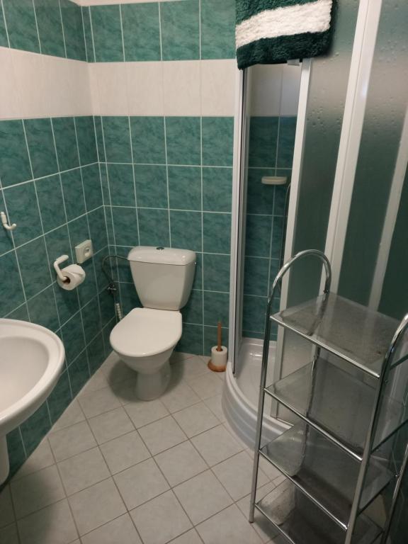 Koupelna v ubytování Hotel Nové Údolí