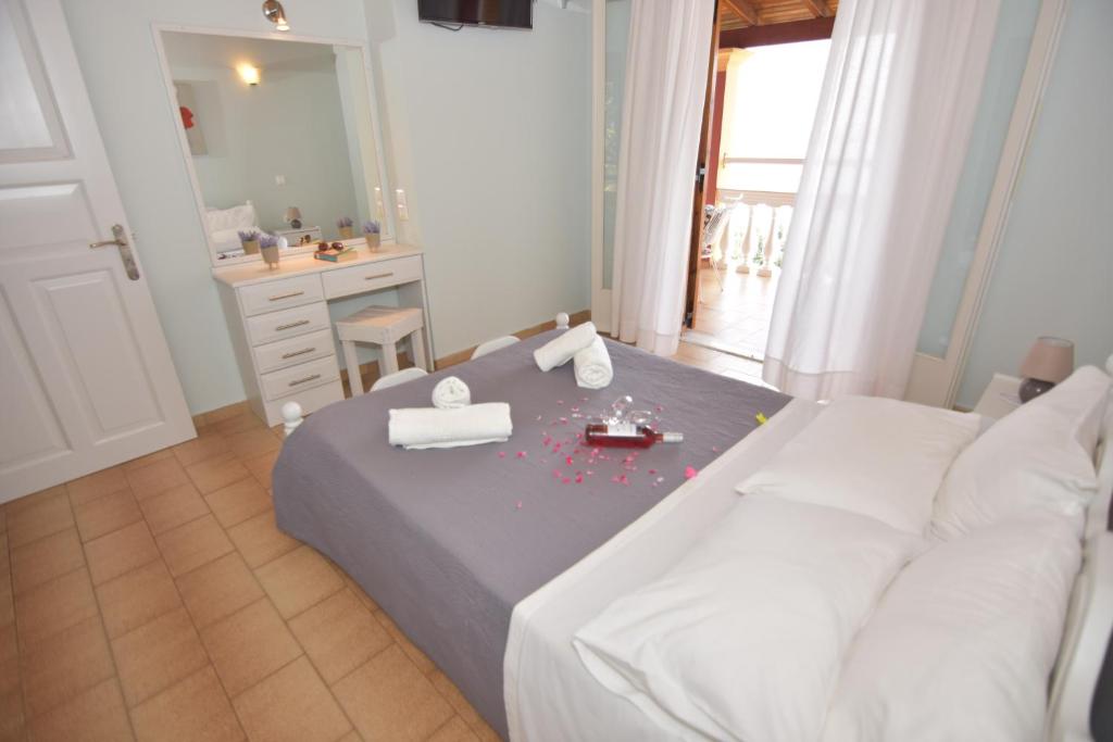 Posteľ alebo postele v izbe v ubytovaní Baracunda Apartments