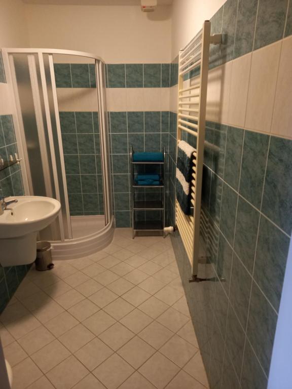 Koupelna v ubytování Hotel Nové Údolí