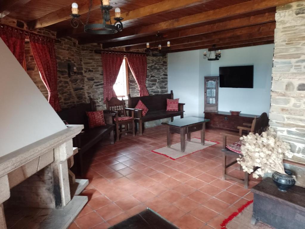 TV a/nebo společenská místnost v ubytování Casa Arza