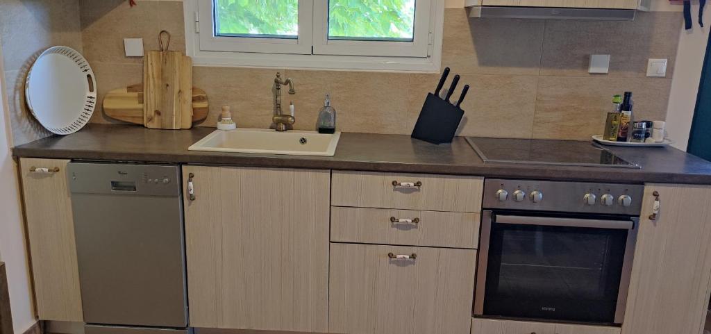 A kitchen or kitchenette at Villa Pigi