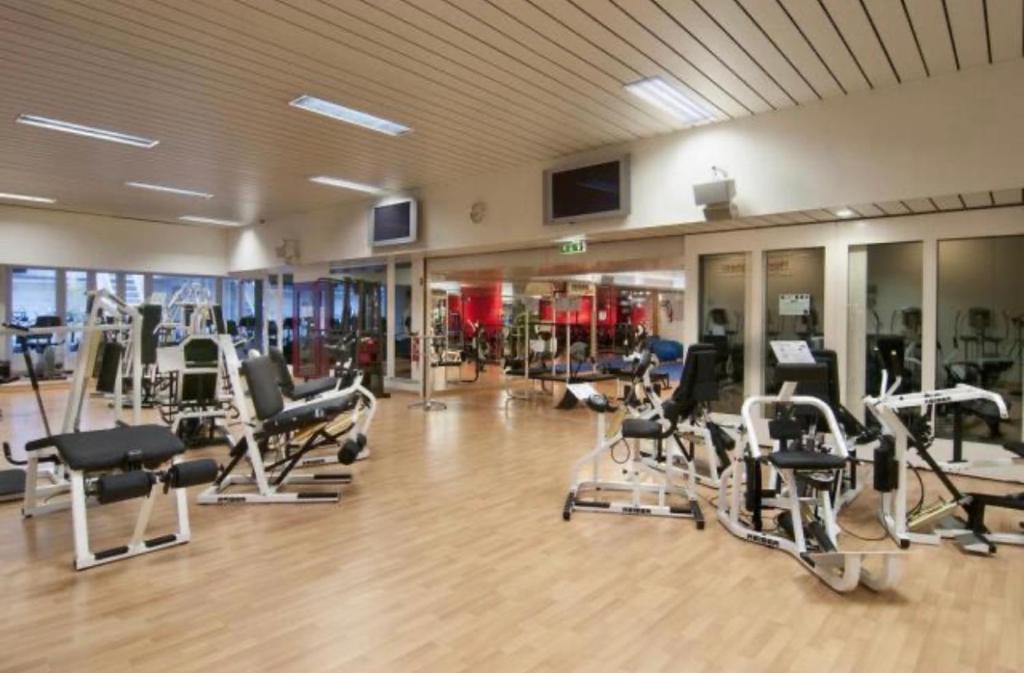 Fitness centrum a/nebo fitness zařízení v ubytování Executive Suite AC & Free Parking
