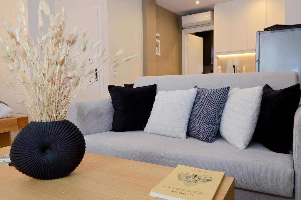 Area soggiorno di Roloi suites