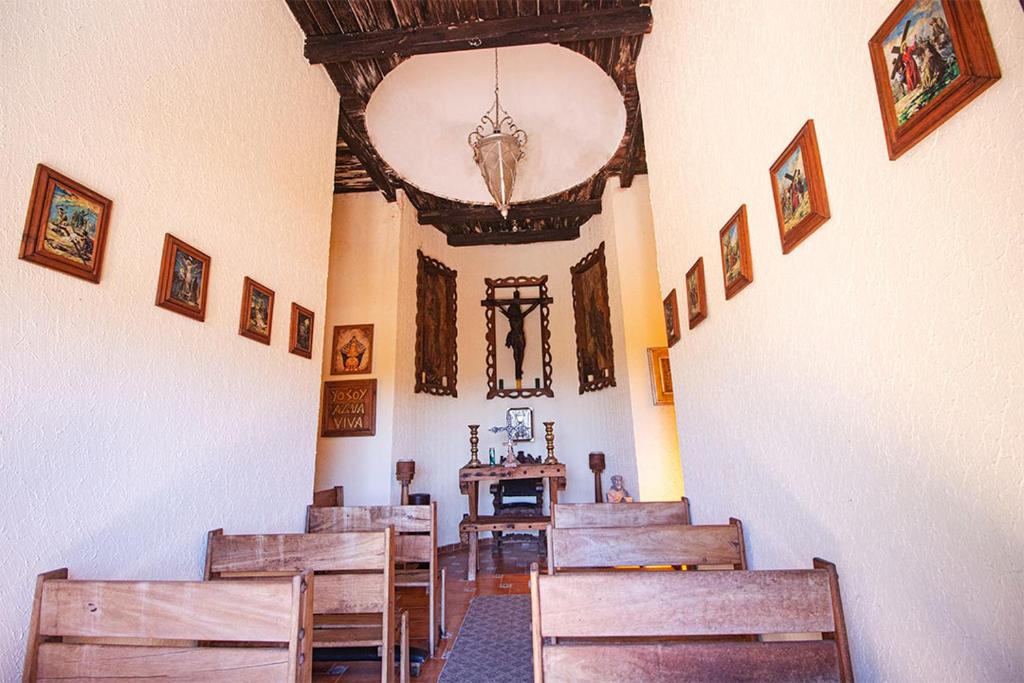 Posezení v ubytování Hotel Boutique Hacienda Caudillos