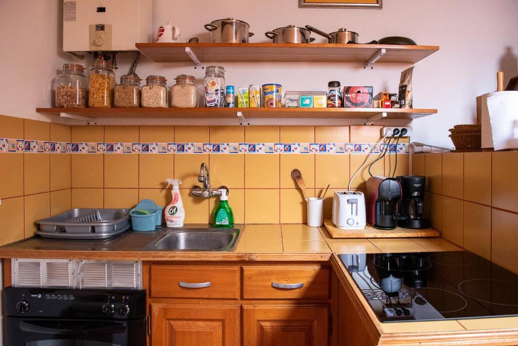 Kuchyň nebo kuchyňský kout v ubytování Casadangra, bnb