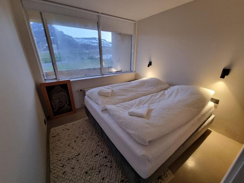 Postel nebo postele na pokoji v ubytování Dúfan Apartments