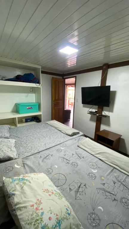 Postel nebo postele na pokoji v ubytování Condomínio Eco Resort Lençóis