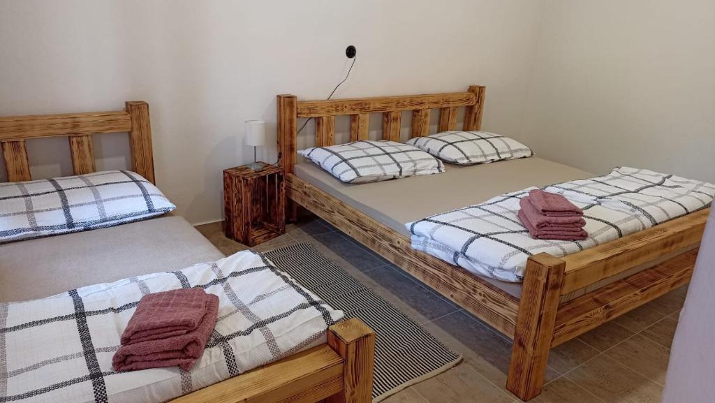 Postel nebo postele na pokoji v ubytování Pension Špejchar u Vojty