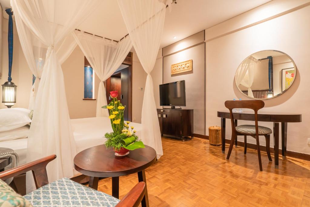 TV a/nebo společenská místnost v ubytování Bintang Bali Resort