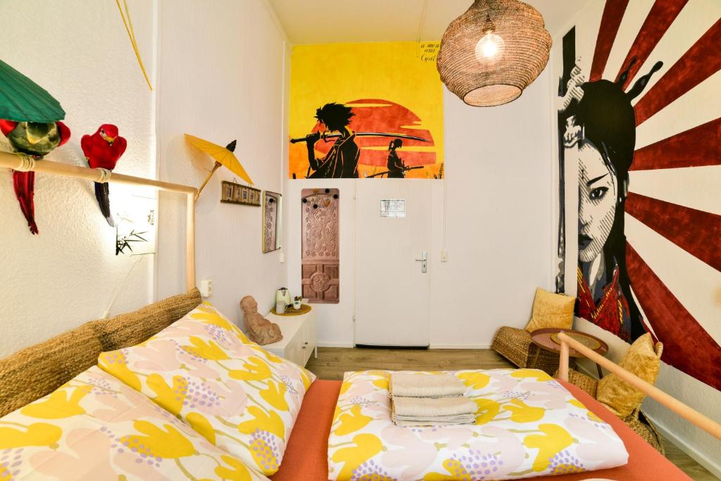 Postel nebo postele na pokoji v ubytování Kiez Hostel Berlin