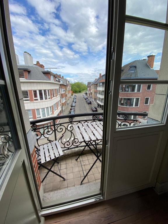 Balkón nebo terasa v ubytování Hasselt City Garden Duplex