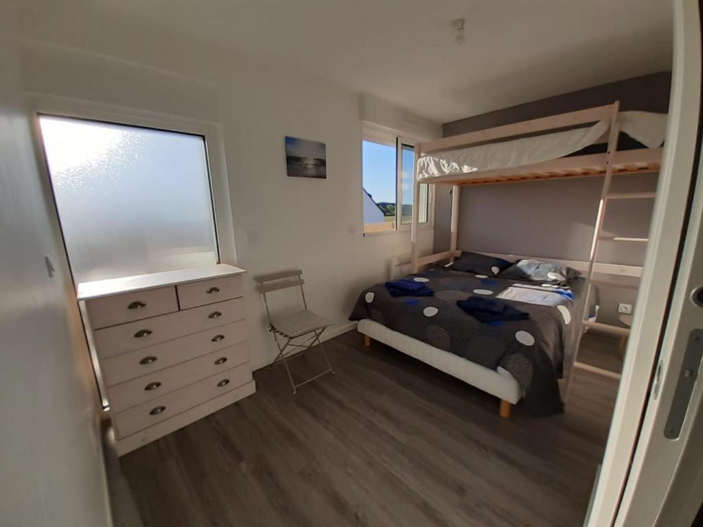 Posteľ alebo postele v izbe v ubytovaní Magnifique T3 Vue Mer