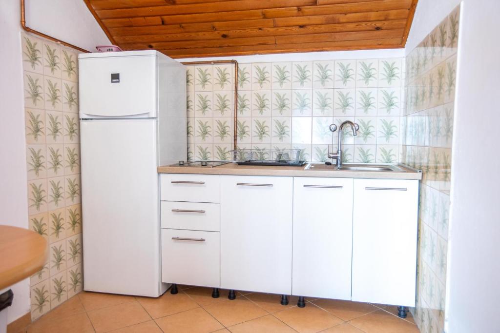 Kuchyň nebo kuchyňský kout v ubytování Apartments Skeva