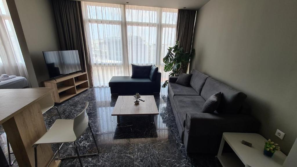 Część wypoczynkowa w obiekcie Ladadika 5th Floor