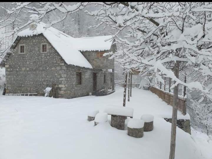 Guest House Gjelaj durante l'inverno
