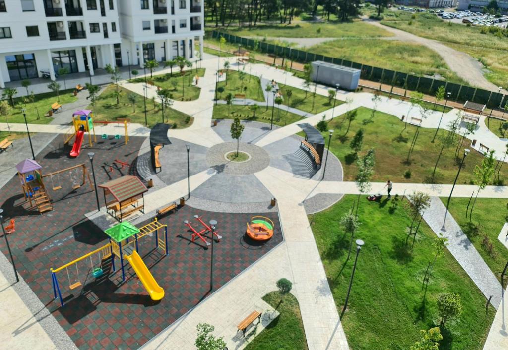 Herní místnost nebo prostor pro děti v ubytování Green Apartments Podgorica With Garage