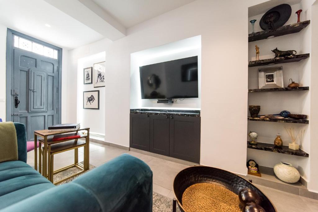 TV a/nebo společenská místnost v ubytování Casa Toro Calpe