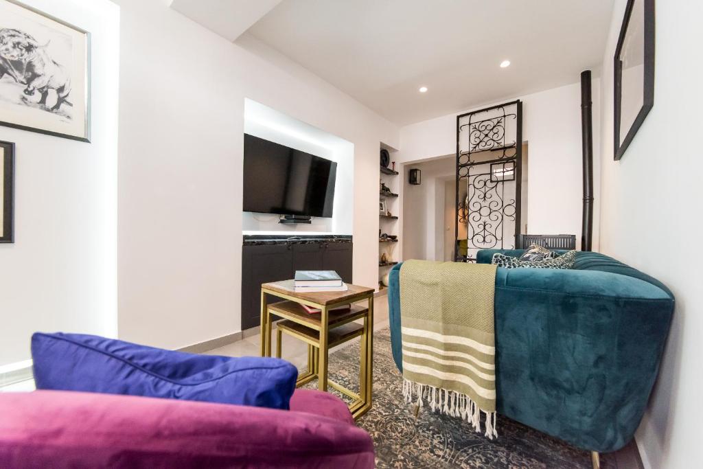 TV a/nebo společenská místnost v ubytování Casa Toro Calpe