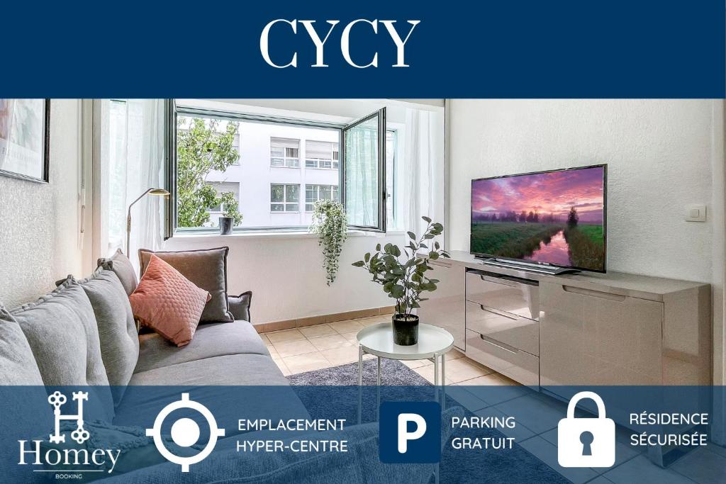 Gallery image of HOMEY CYCY - NEW / Free Parking / Hyper-centre / Proche Genève in Annemasse