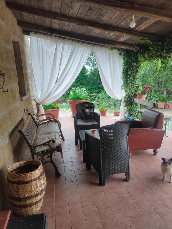 Posezení v ubytování Bio Agriturismo Il Cavone