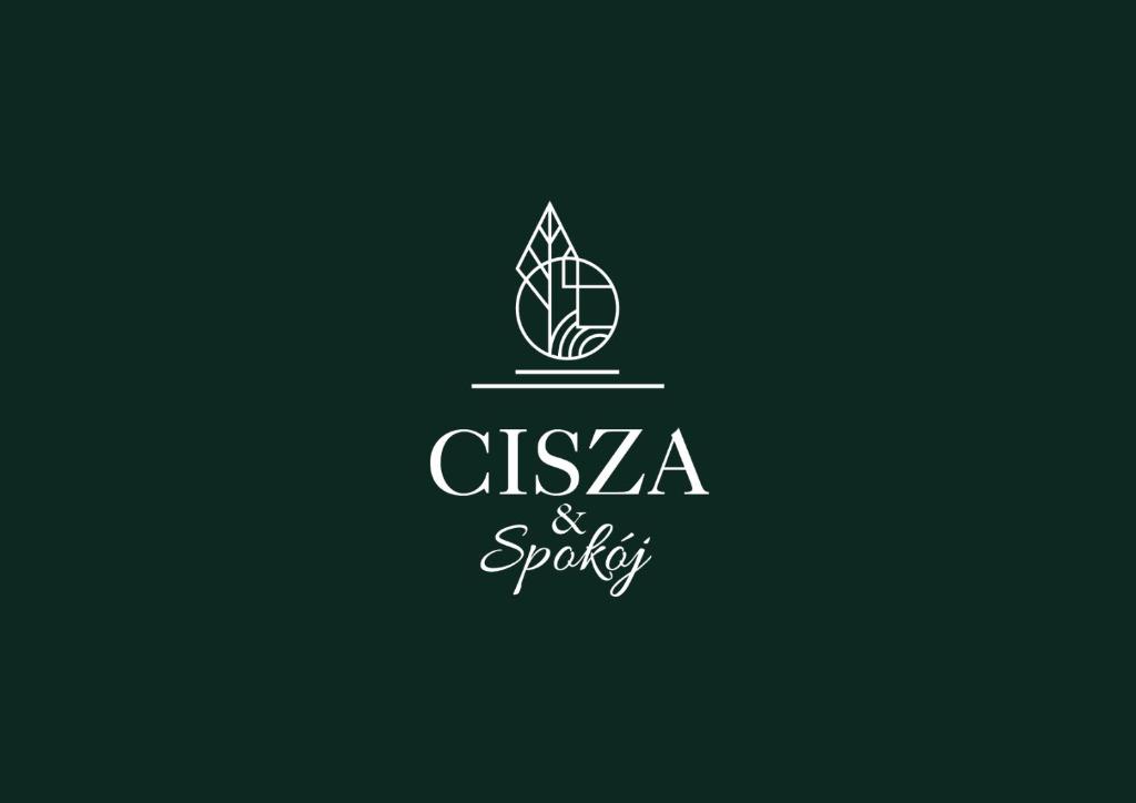 un logo pour l'cissie et la spiga avec une feuille dans l'établissement Cisza & Spokój, à Człopa